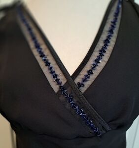 Byer Too!  Black Sleeveless V-Neck Formal Dress  Size 13